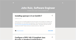 Desktop Screenshot of blog.johnruiz.com